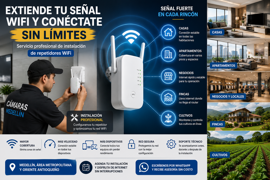 rompe muros repetidor wifi extensor senal