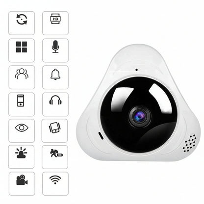 Cámara de Vigilancia Ojo de Pez Wifi 360 grados