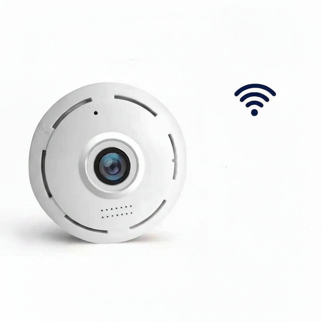 Cámara de Vigilancia Panorámica Ojo de Pez Wifi 3MP