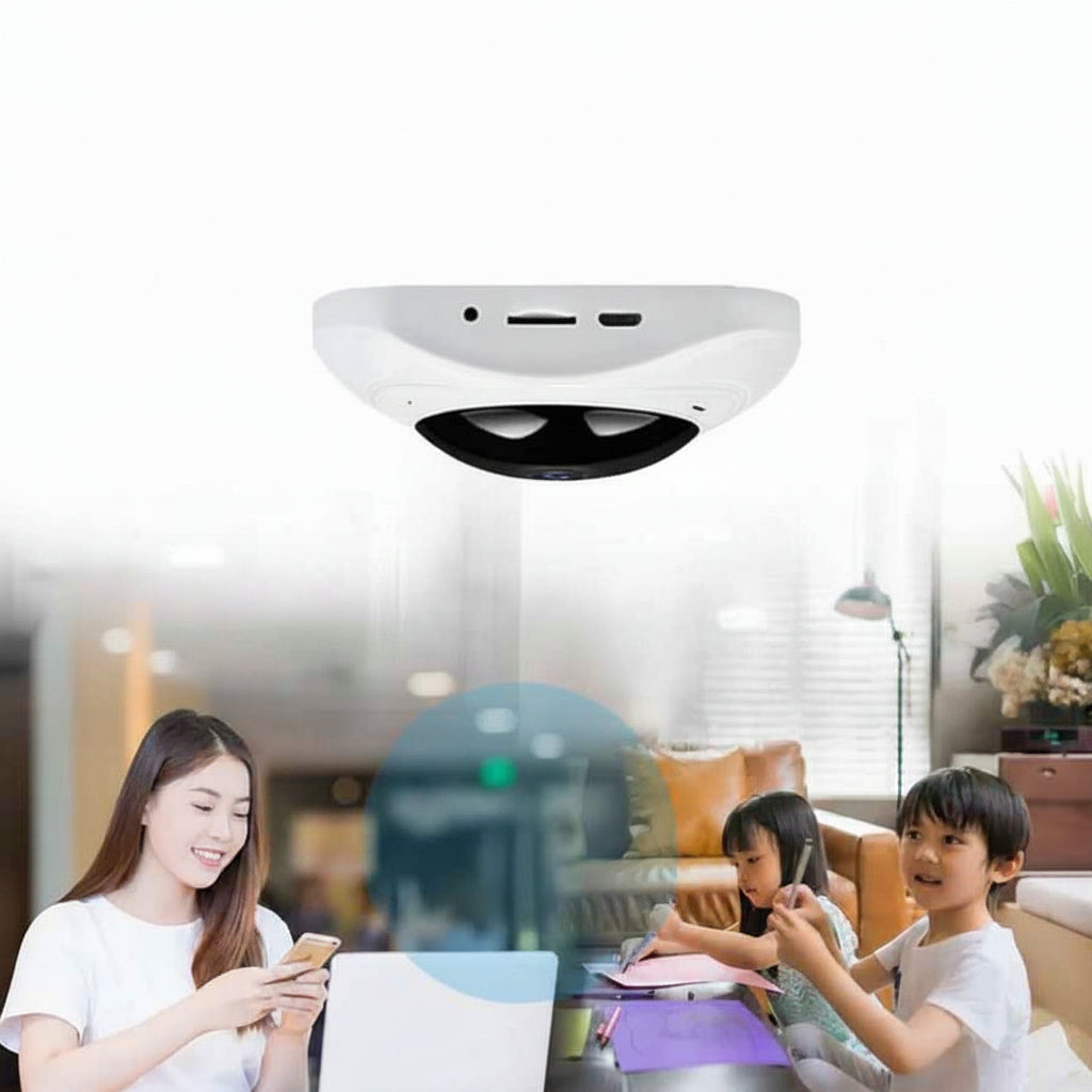 Cámara de Vigilancia Ojo de Pez Wifi 360 grados