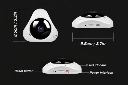 Cámara de Vigilancia Ojo de Pez Wifi 360 grados