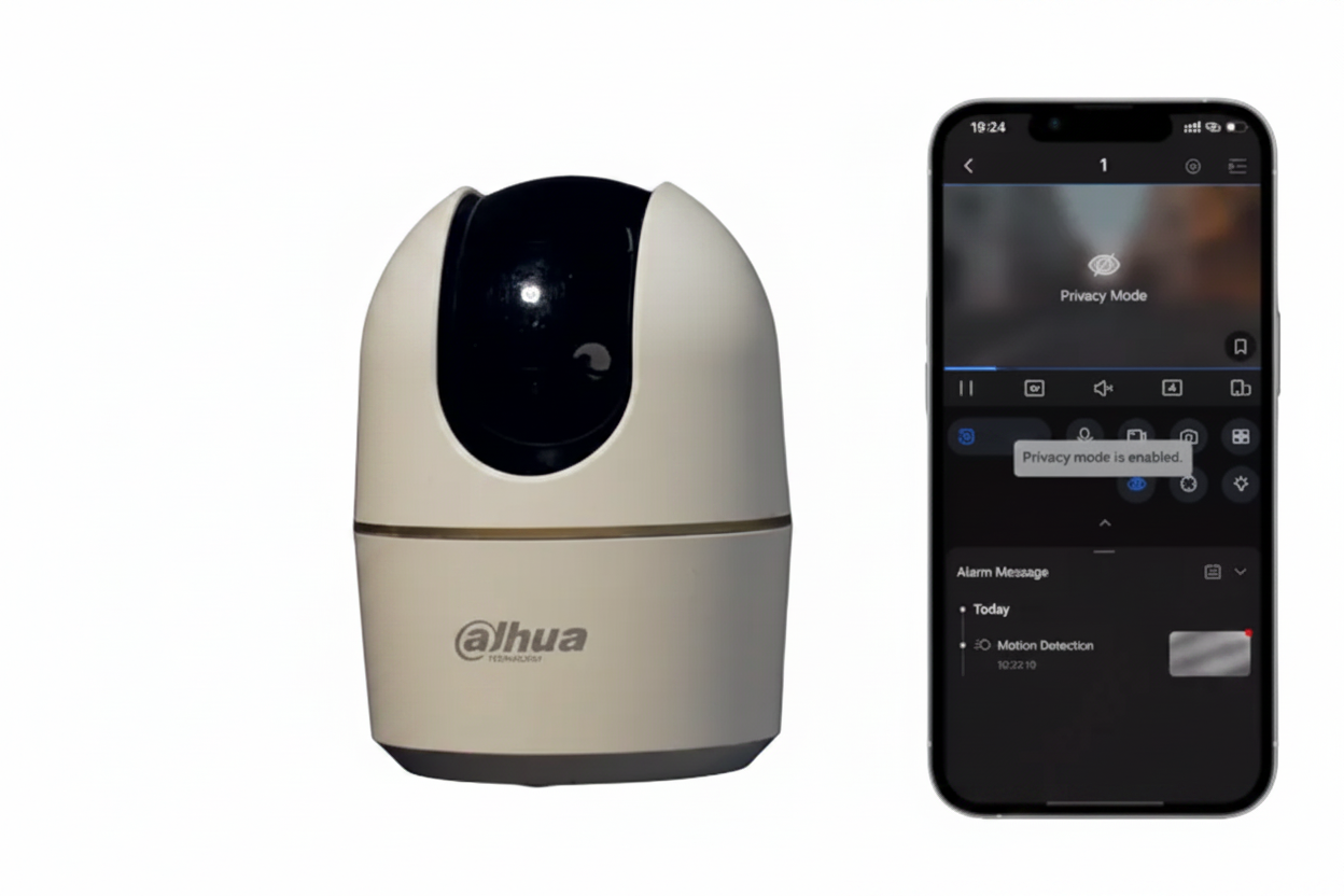Cámara Dahua Hero Series WiFi modo privacidad