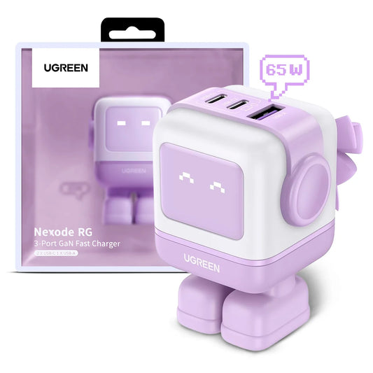 Cargador Ugreen tipo C 30W USB diseño robot