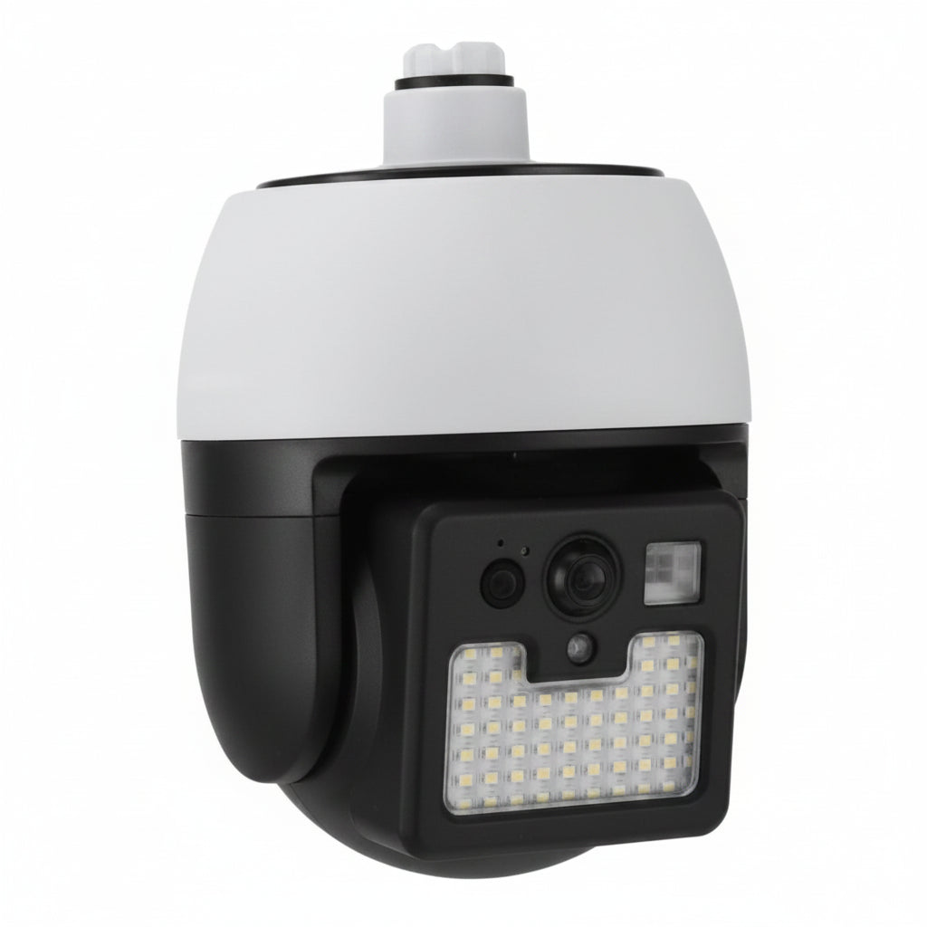 Lámpara Solar LED con Sensor de Movimiento y Diseño Tipo Cámara